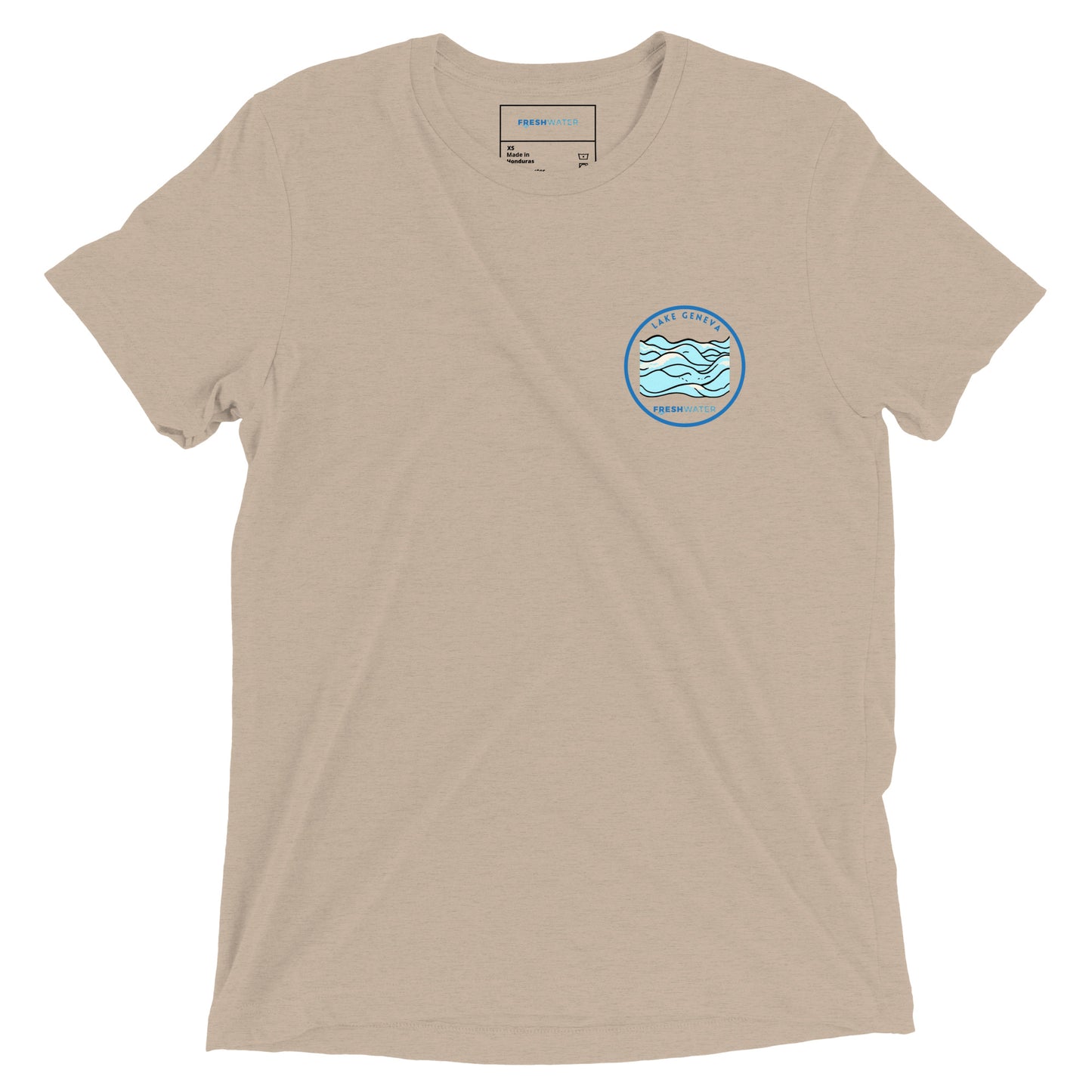 Lake Geneva Wisconsin Freshwater Waves Short sleeve t-shirt