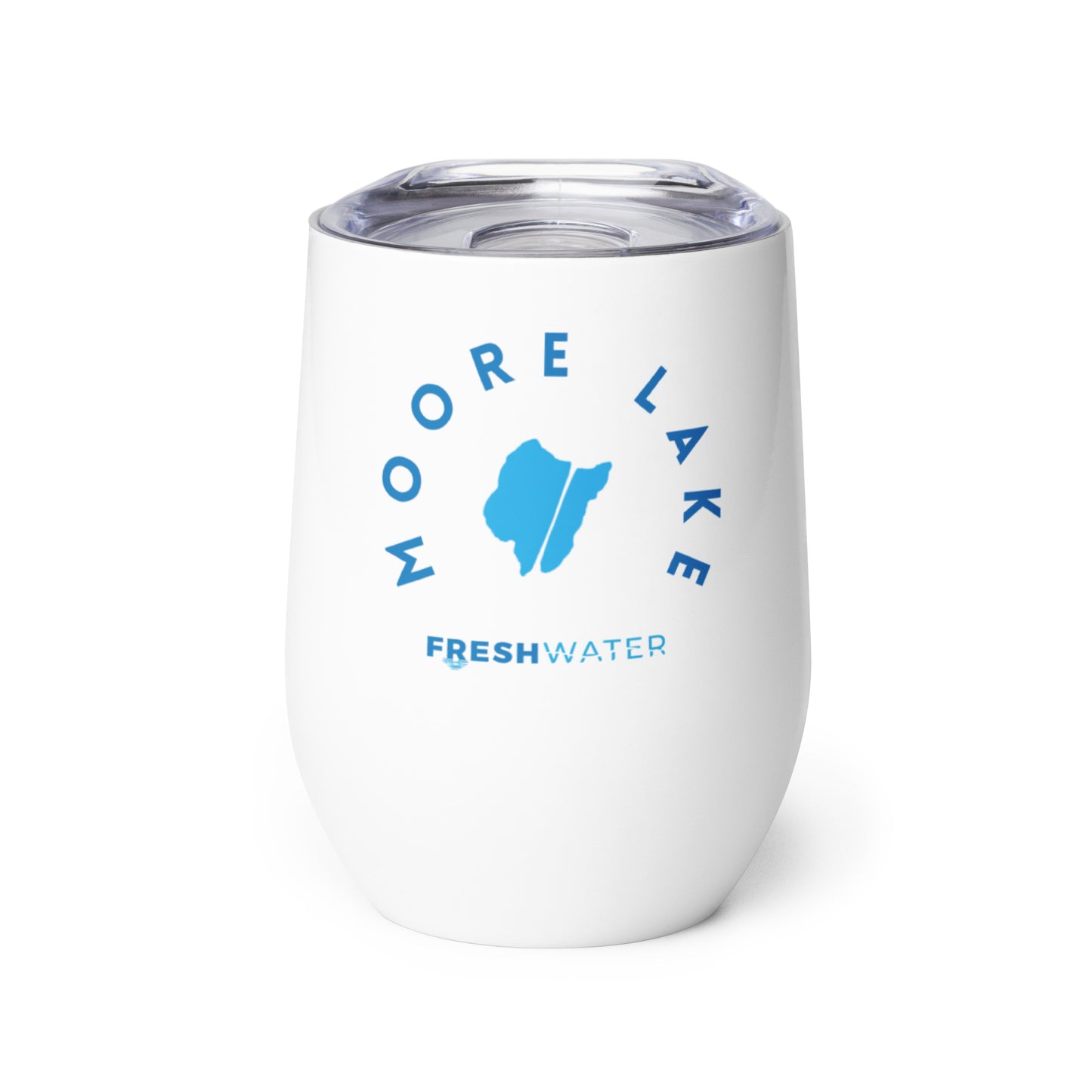 Moore Lake Minnesota Freshwater Wine tumbler