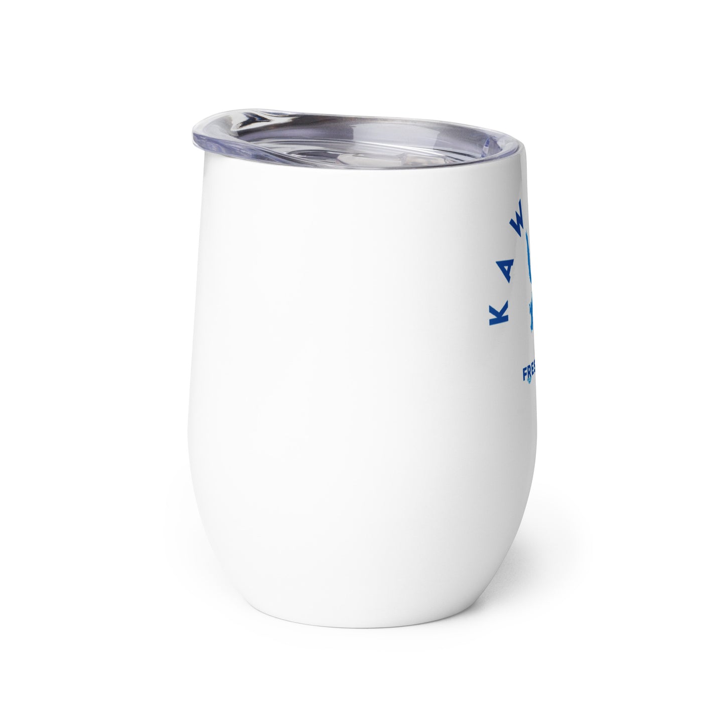 Kaw Lake Oklahoma Freshwater Blue Wine tumbler
