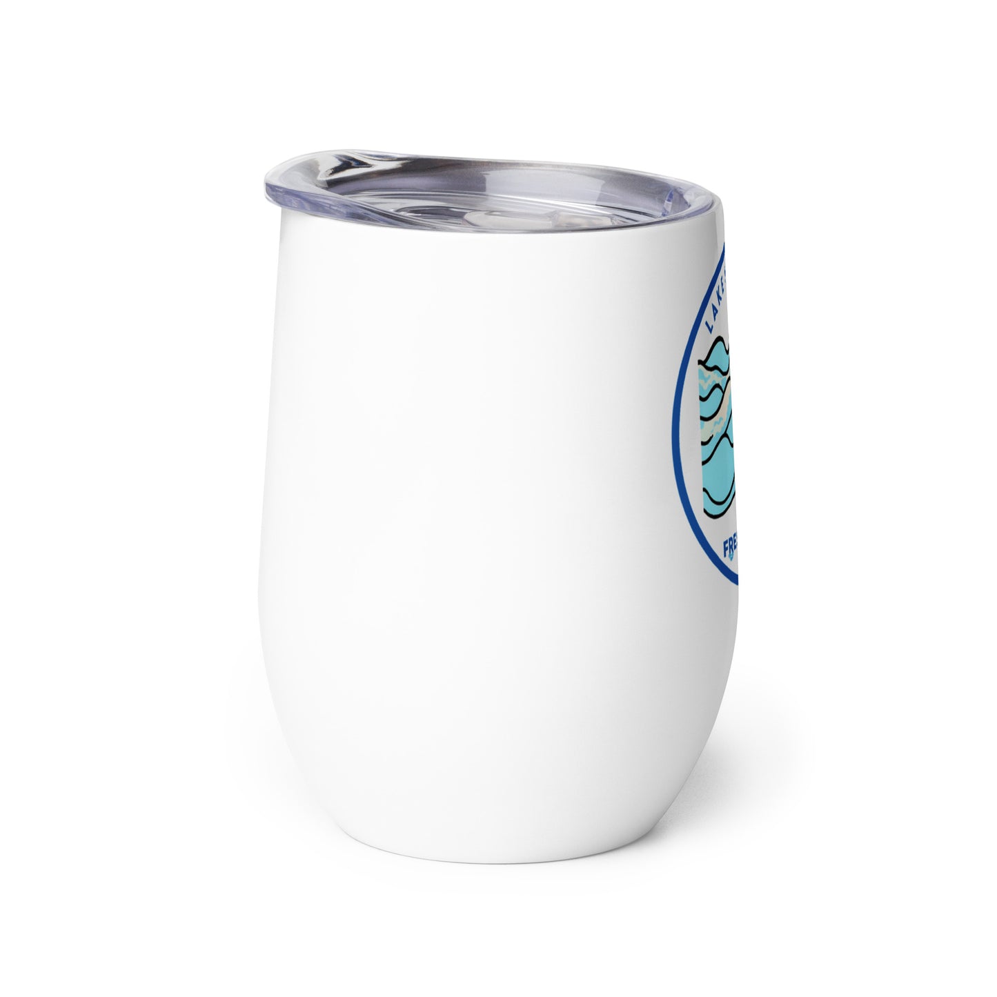 Lake Michigan Freshwater Waves Wine tumbler