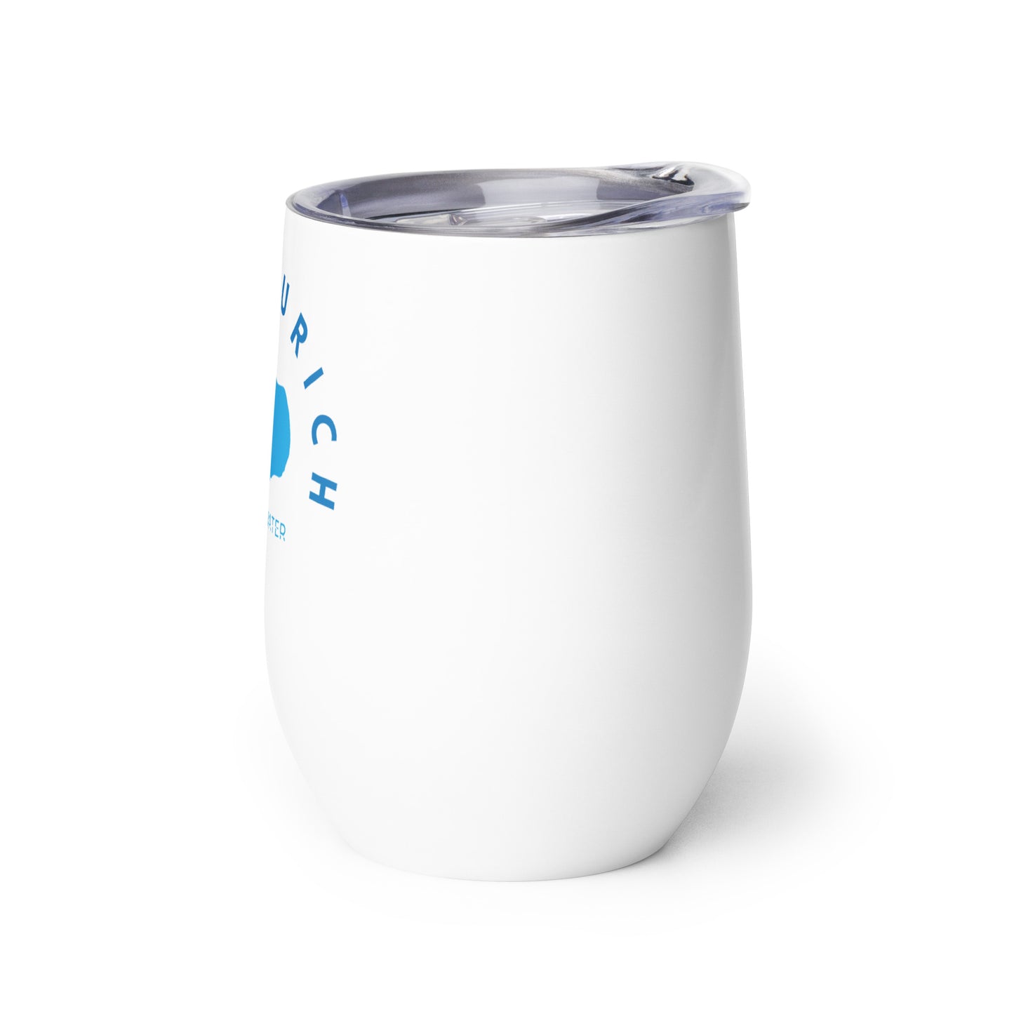 Lake Zurich Freshwater Blue Wine tumbler