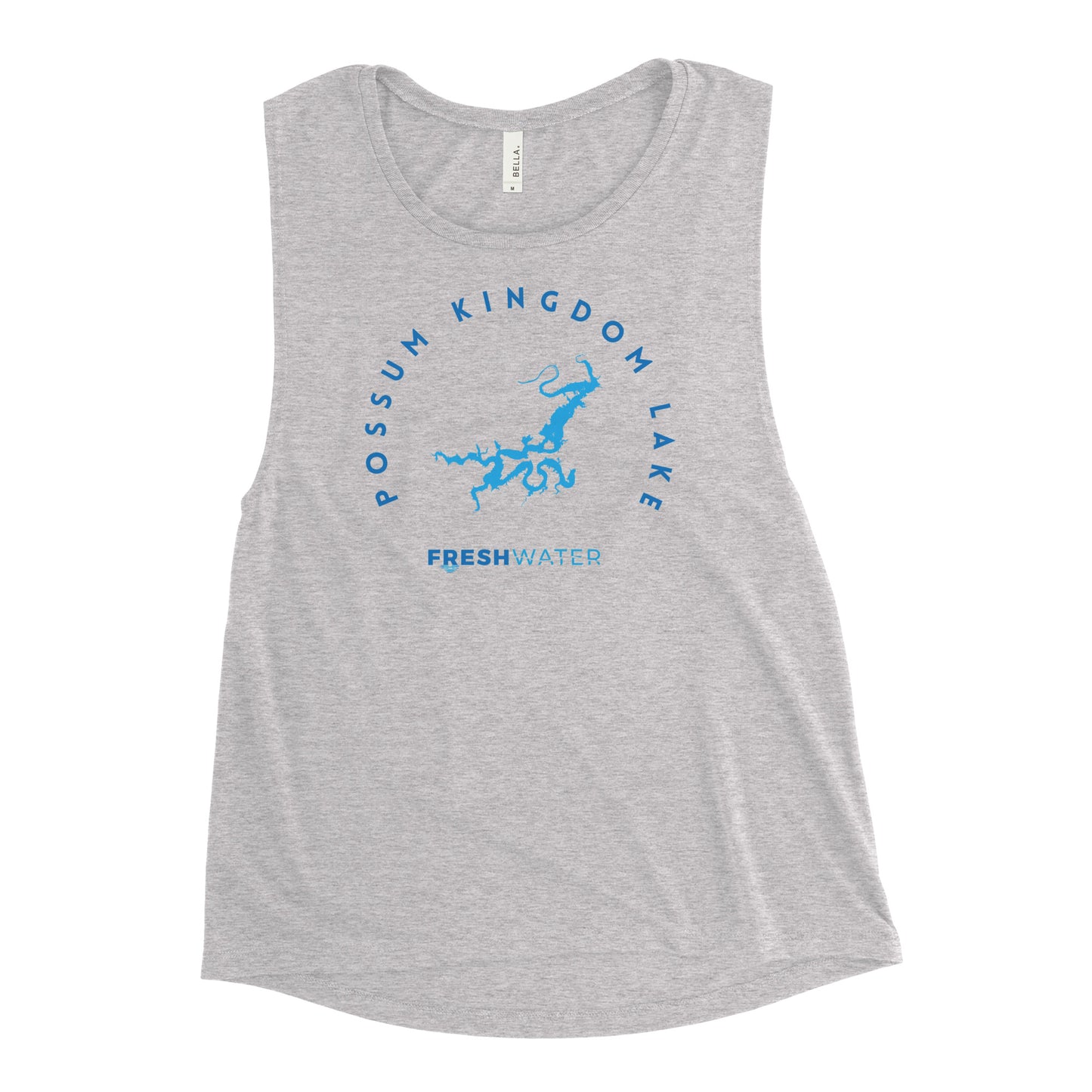 Possum Kingdom Lake Texas Freshwater Blue Ladies’ Muscle Tank