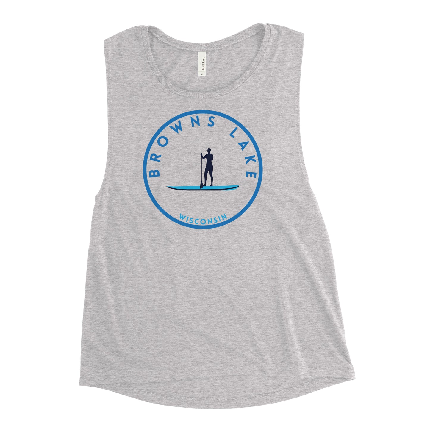 Browns Lake Freshwater Paddle Ladies’ Muscle Tank