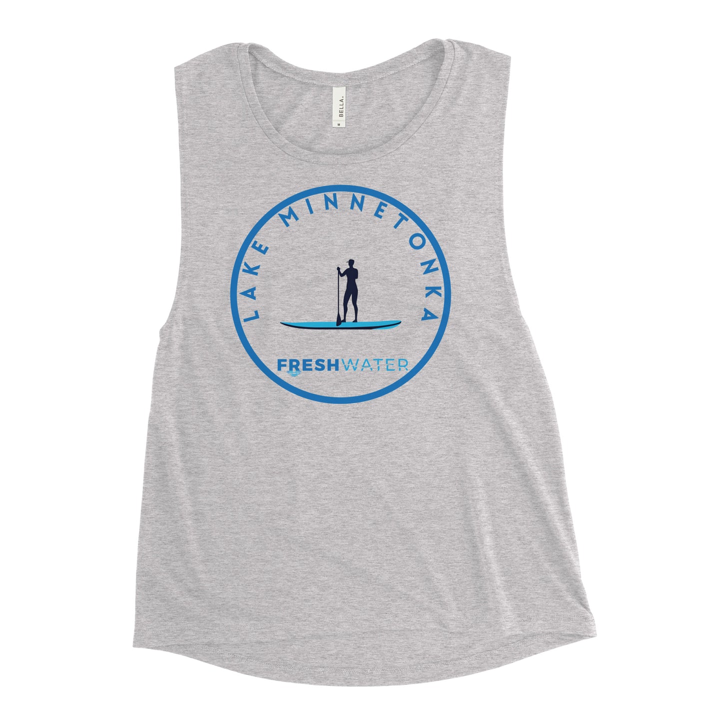 Lake Minnetonka Minnesota Freshwater Paddle Ladies’ Muscle Tank