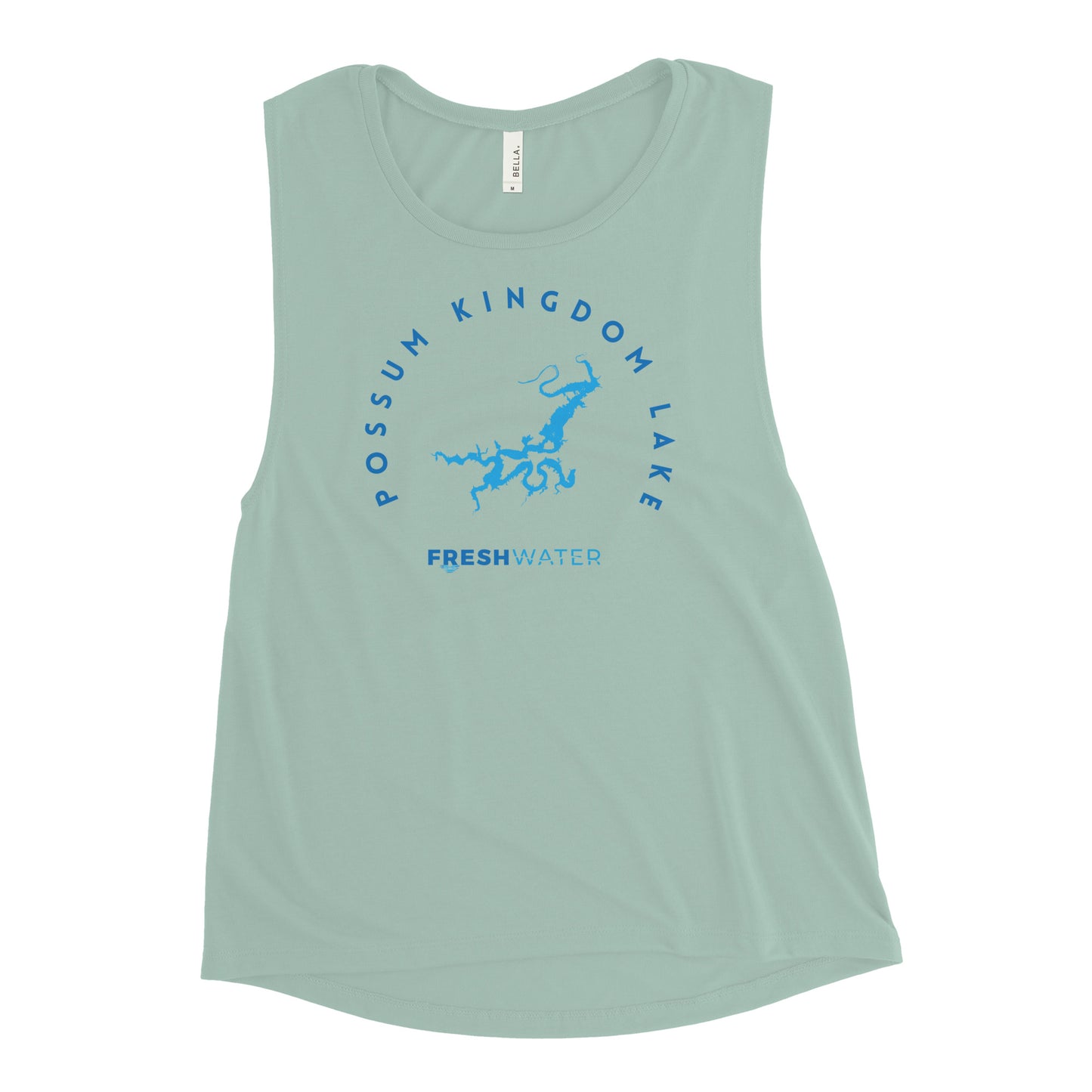 Possum Kingdom Lake Texas Freshwater Blue Ladies’ Muscle Tank