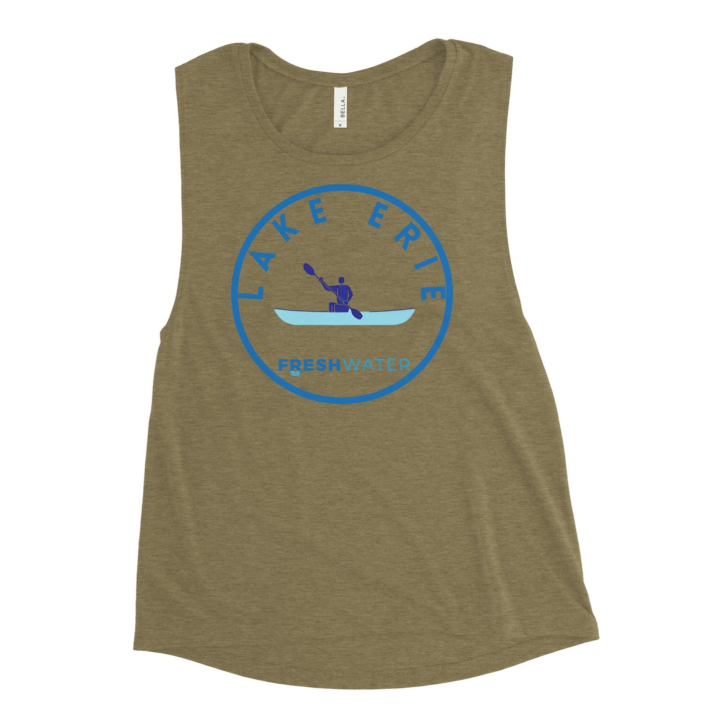 Lake Erie Great Lakes Freshwater Kayak Ladies’ Muscle Tank