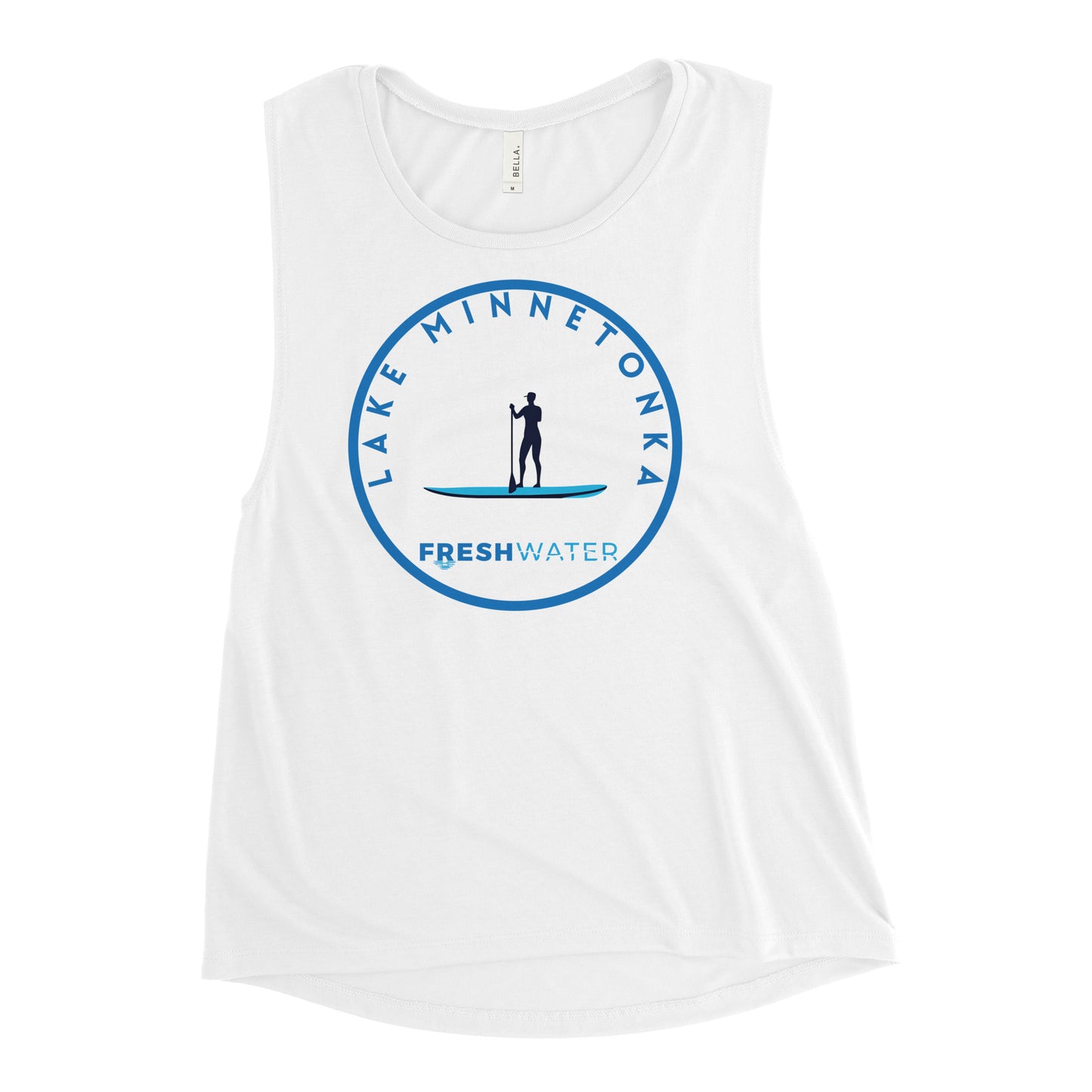 Lake Minnetonka Minnesota Freshwater Paddle Ladies’ Muscle Tank