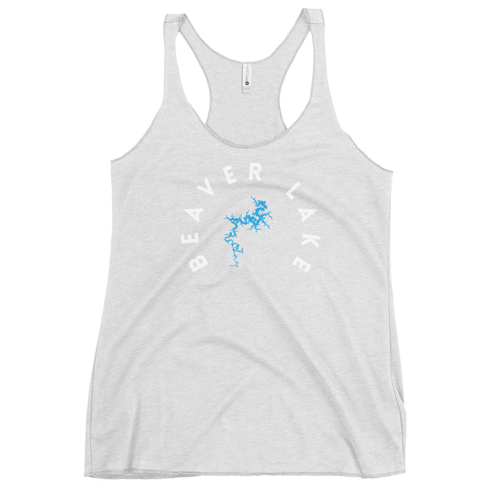 Beaver Lake Arkansas Freshwater WB Women's Racerback Tank