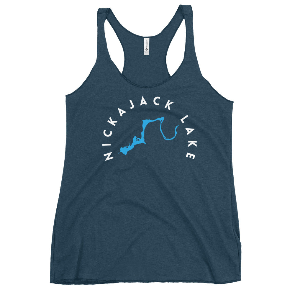 Nickajack Lake Tennessee Freshwater WB Women's Racerback Tank