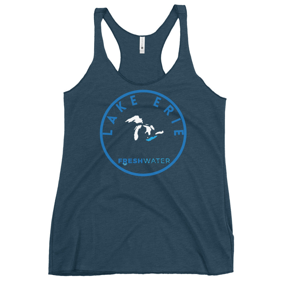Lake Erie Great Lakes Freshwater GL Women's Racerback Tank