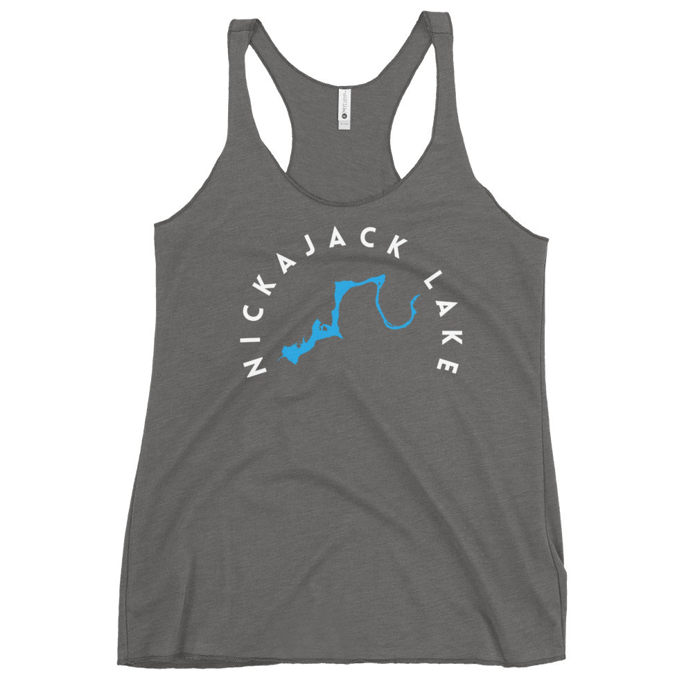 Nickajack Lake Tennessee Freshwater WB Women's Racerback Tank