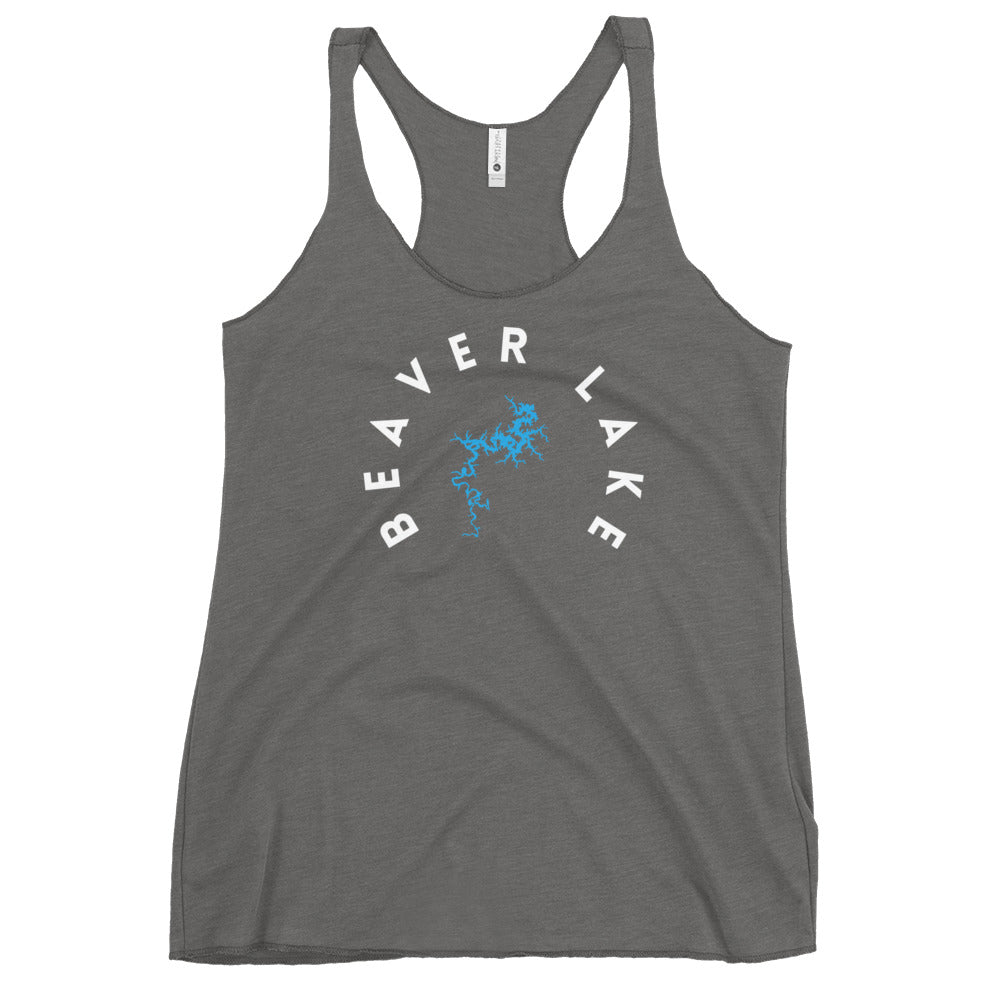Beaver Lake Arkansas Freshwater WB Women's Racerback Tank