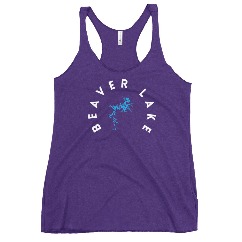 Beaver Lake Arkansas Freshwater WB Women's Racerback Tank