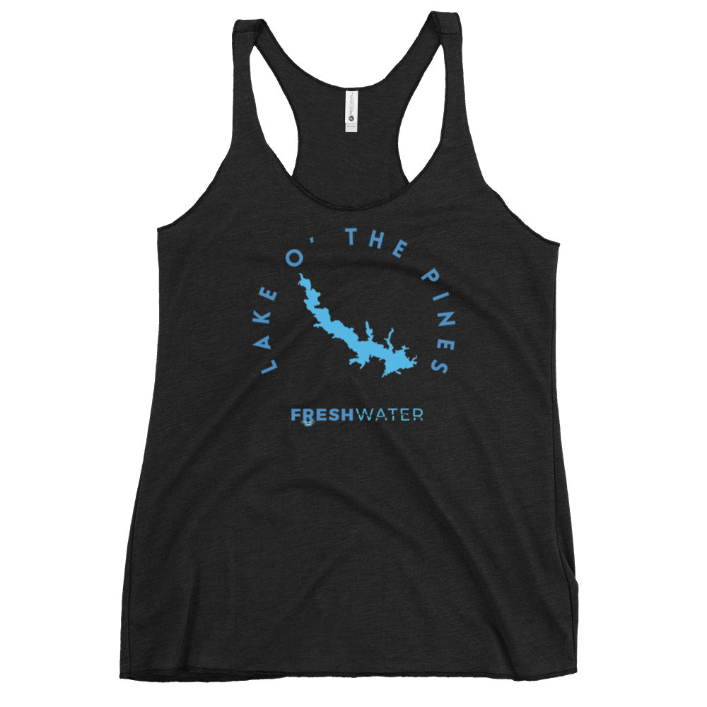Lake O' the Pines Texas Freshwater B Women's Racerback Tank