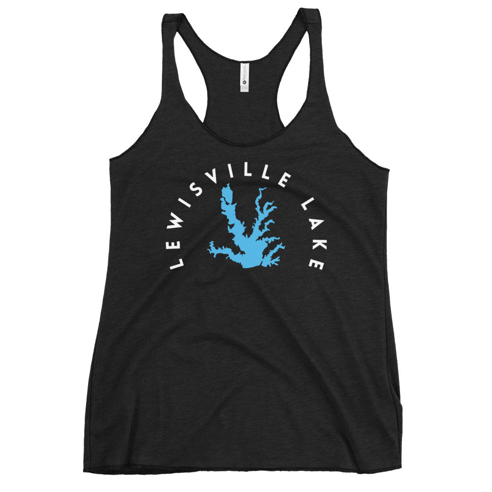 Lewisville Lake Texas Freshwater WB Women's Racerback Tank