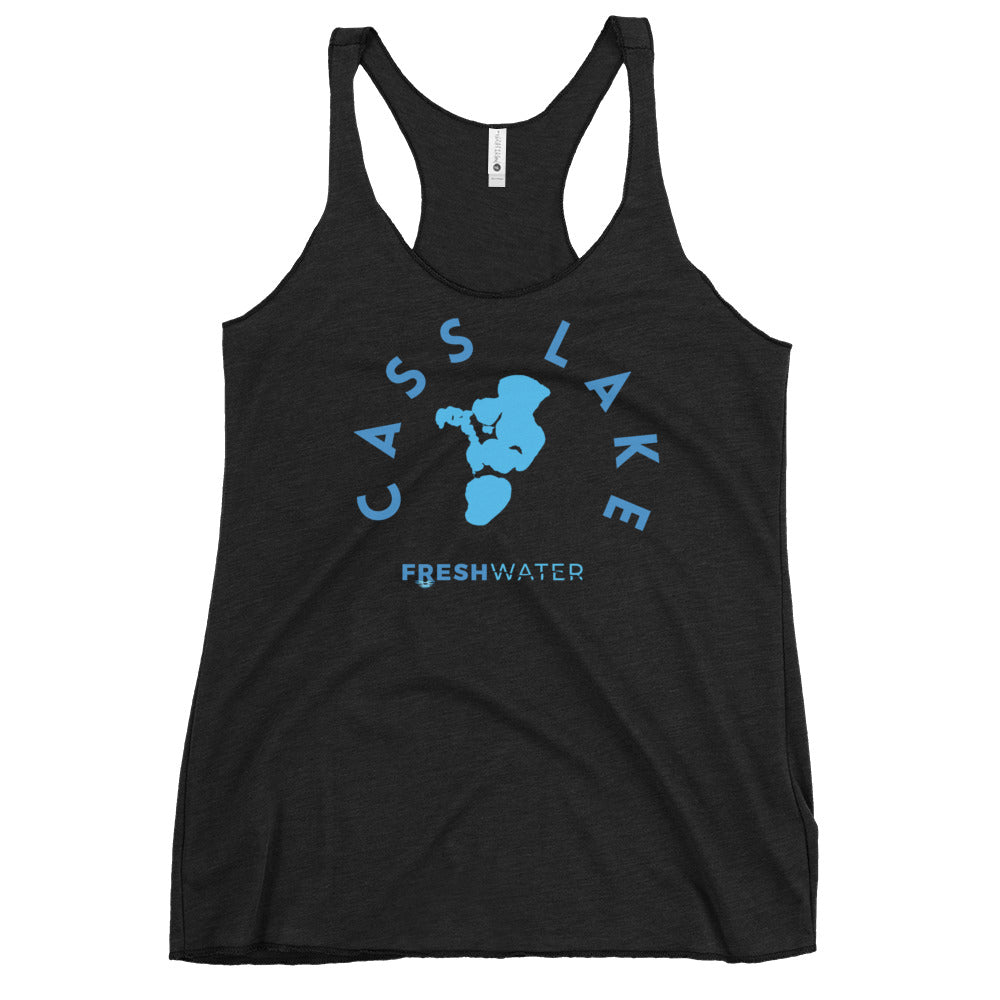 Cass Lake Minnesota Freshwater Blue Women's Racerback Tank