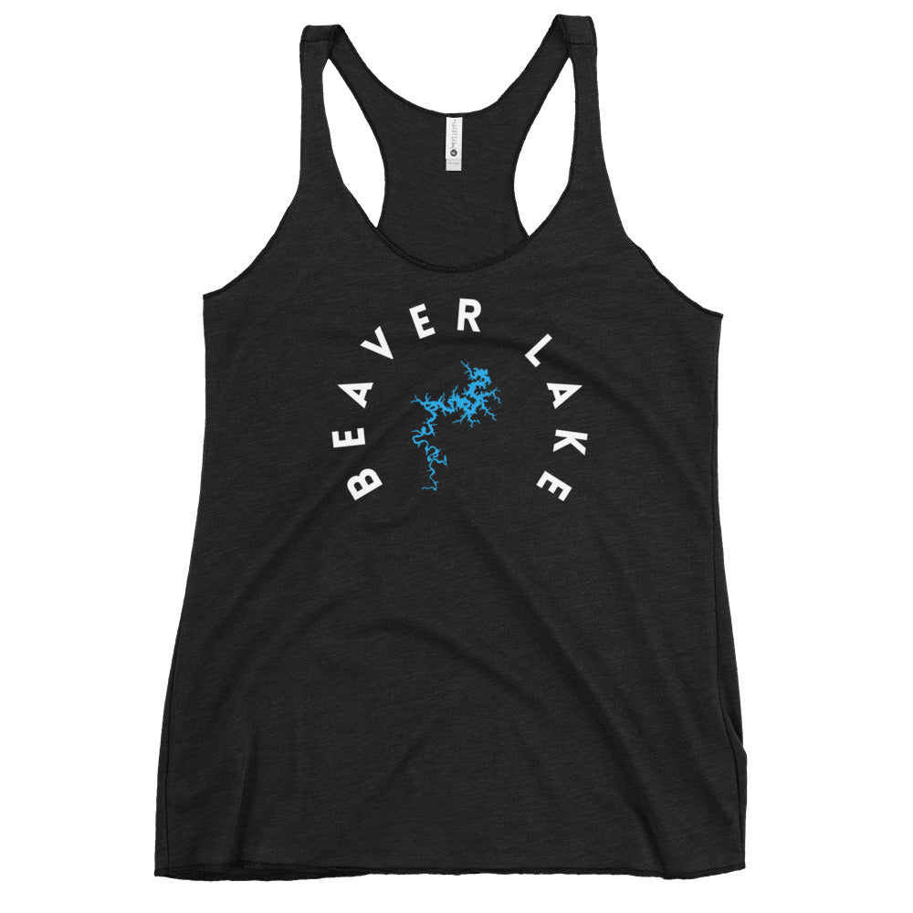 Beaver Lake Arkansas Freshwater WB Women's Racerback Tank