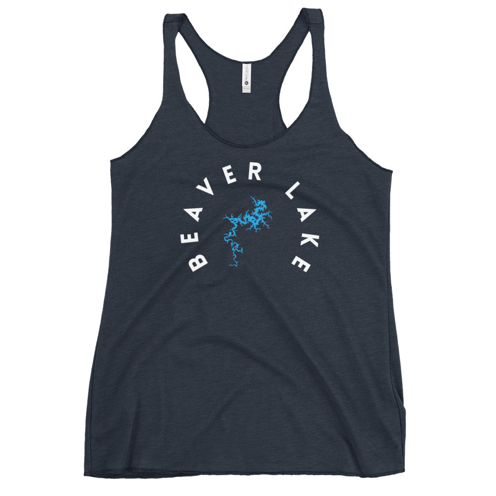 Beaver Lake Arkansas Freshwater WB Women's Racerback Tank