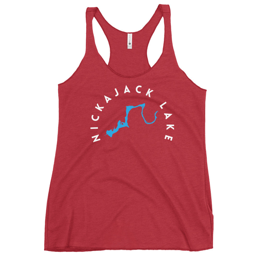 Nickajack Lake Tennessee Freshwater WB Women's Racerback Tank