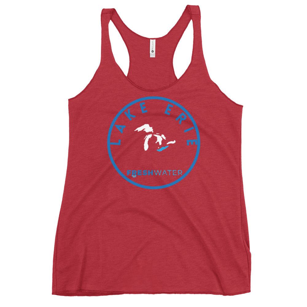 Lake Erie Great Lakes Freshwater GL Women's Racerback Tank
