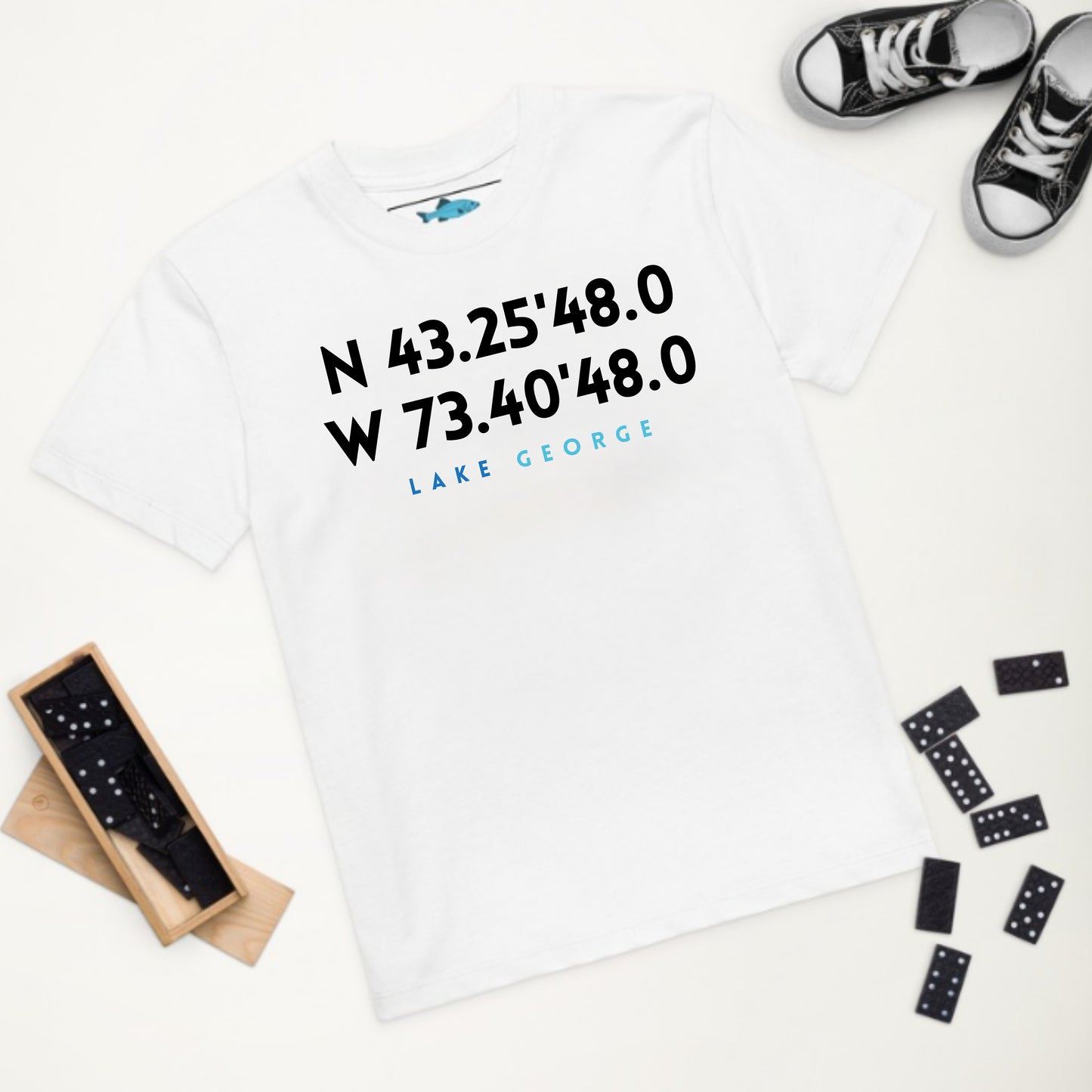 Lake George NY Kids Organic T-Shirt