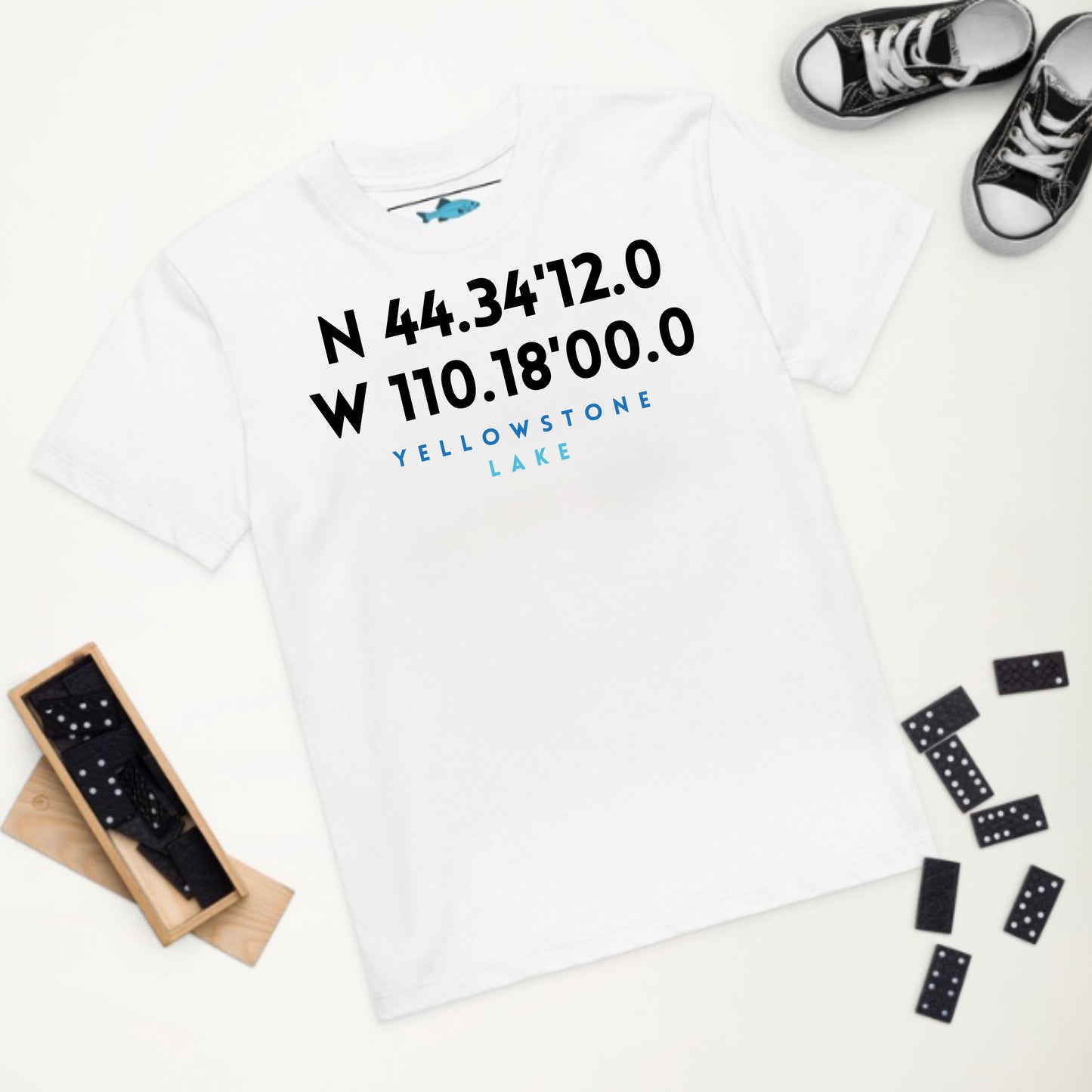 Yellowstone Lake Kids Organic T-Shirt