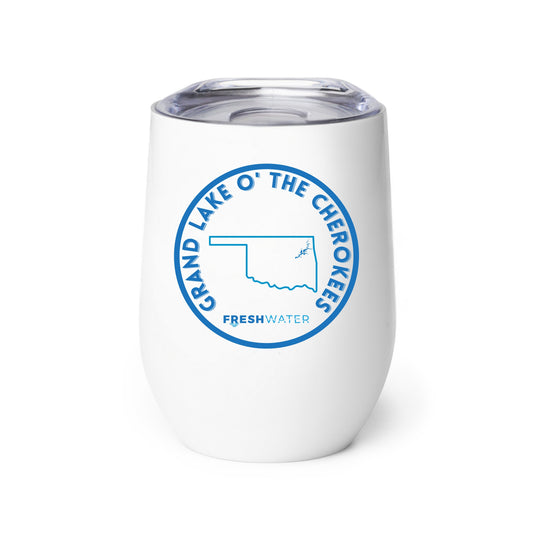 Grand Lake o' the Cherokees Premium Wine tumbler