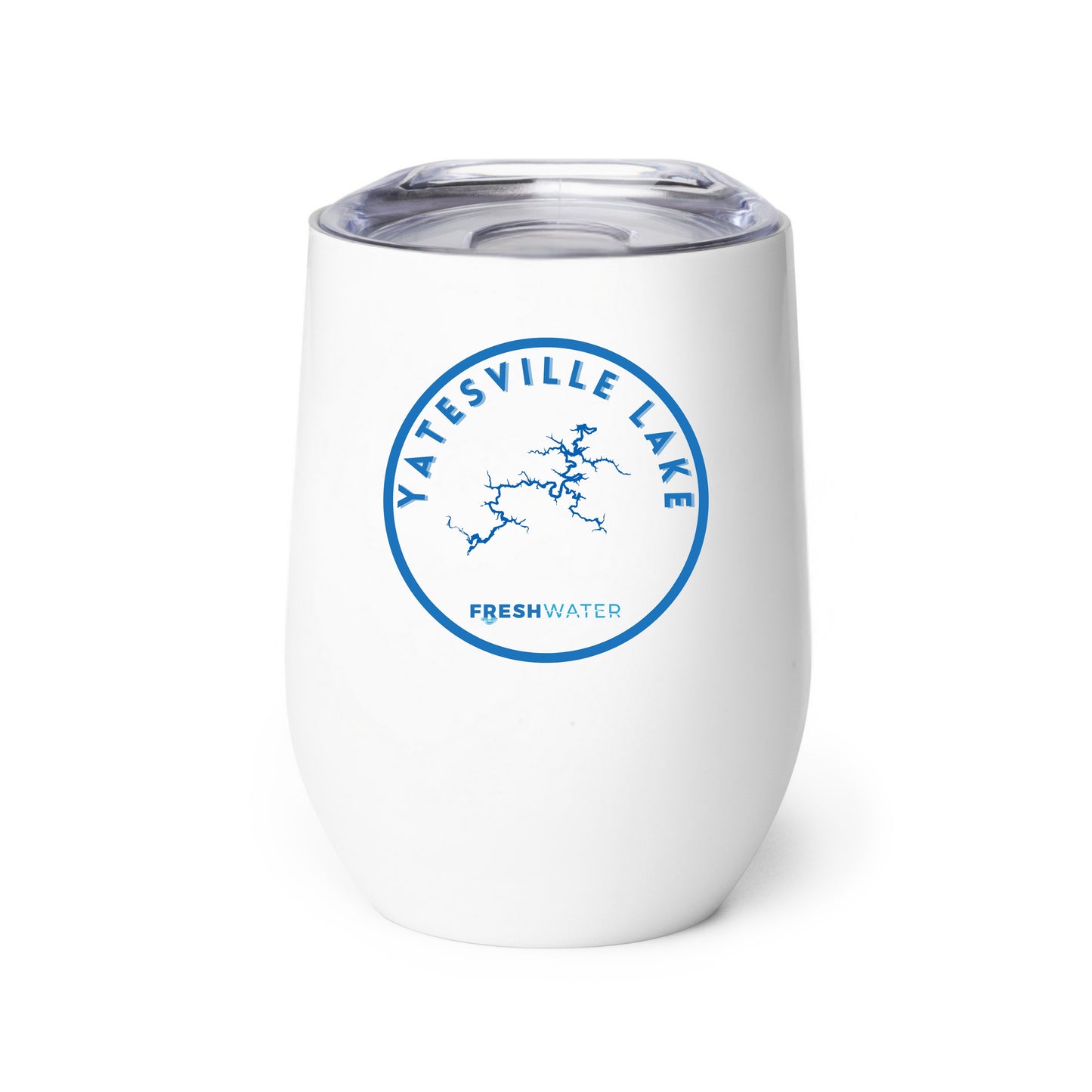 Yatesville Lake Premium Wine tumbler