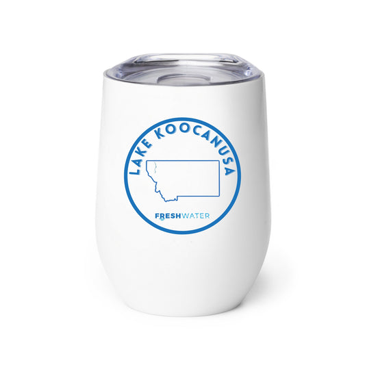 Lake Koocanusa Premium Wine tumbler