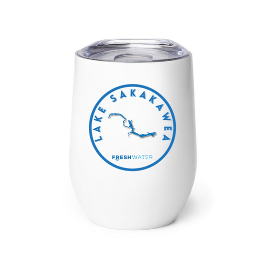 Lake Sakakawea Premium Wine tumbler