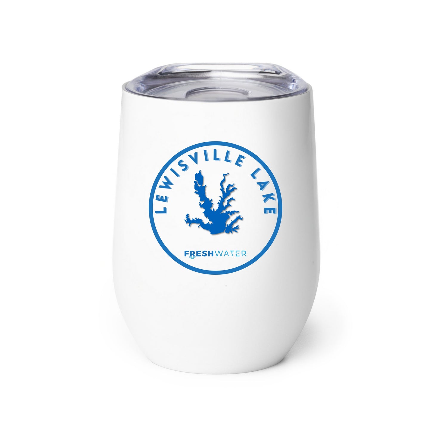 Lewisville Lake Premium Wine tumbler