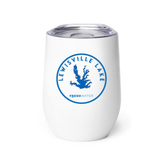 Lewisville Lake Premium Wine tumbler