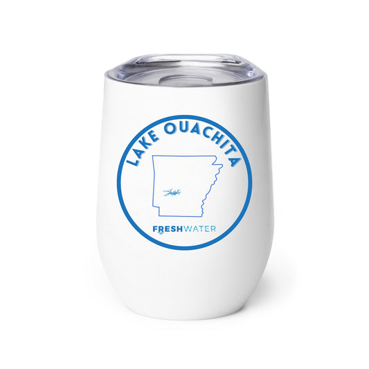 Lake Ouachita Premium Wine tumbler