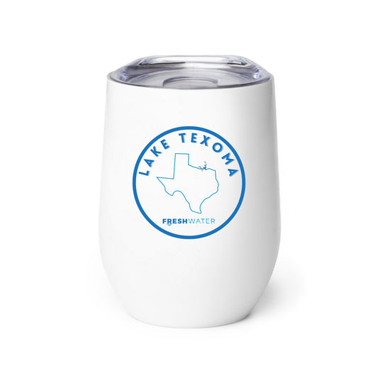 Lake Texoma Premium Wine tumbler