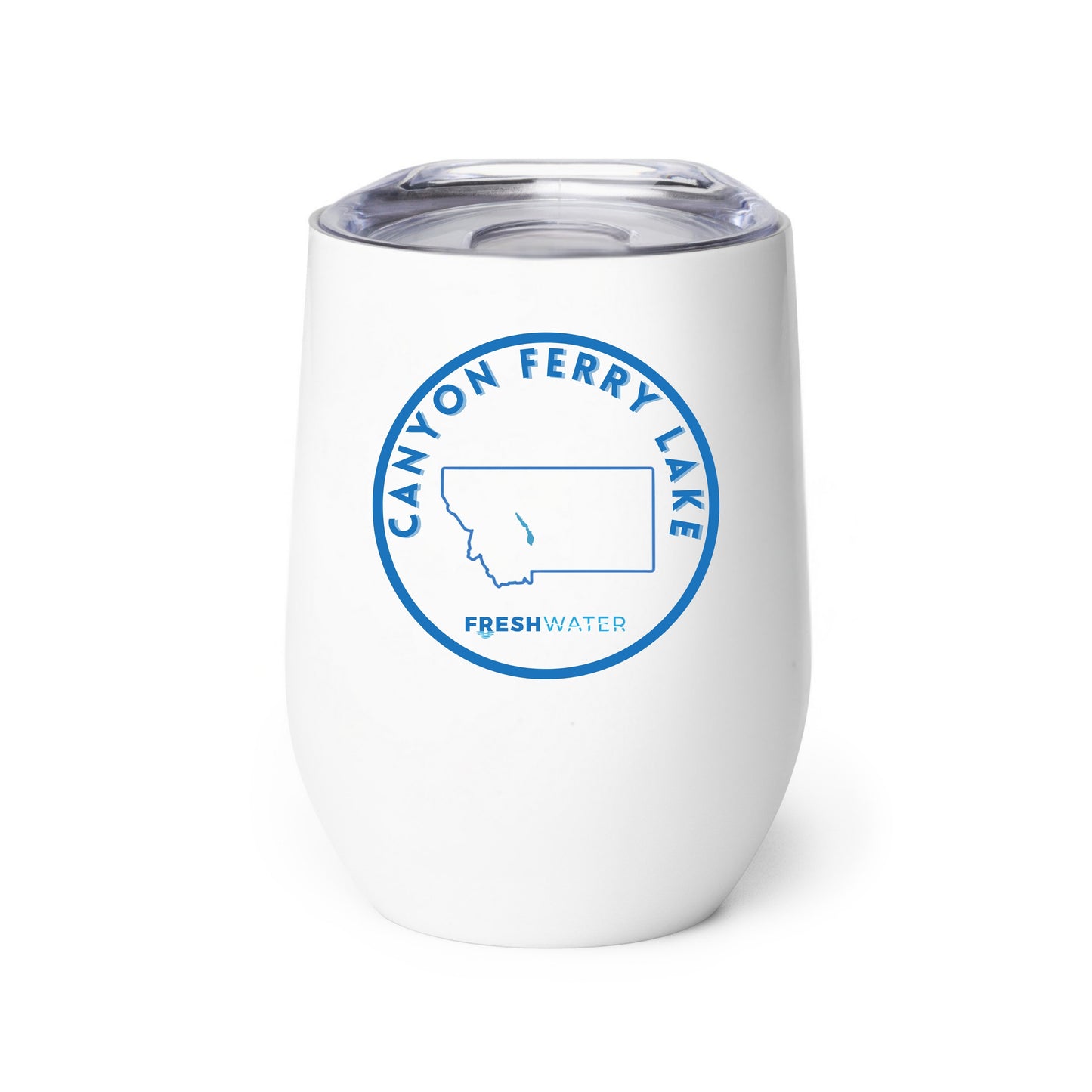 Canyon Ferry Lake Premium Wine tumbler