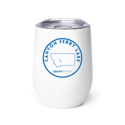 Canyon Ferry Lake Premium Wine tumbler