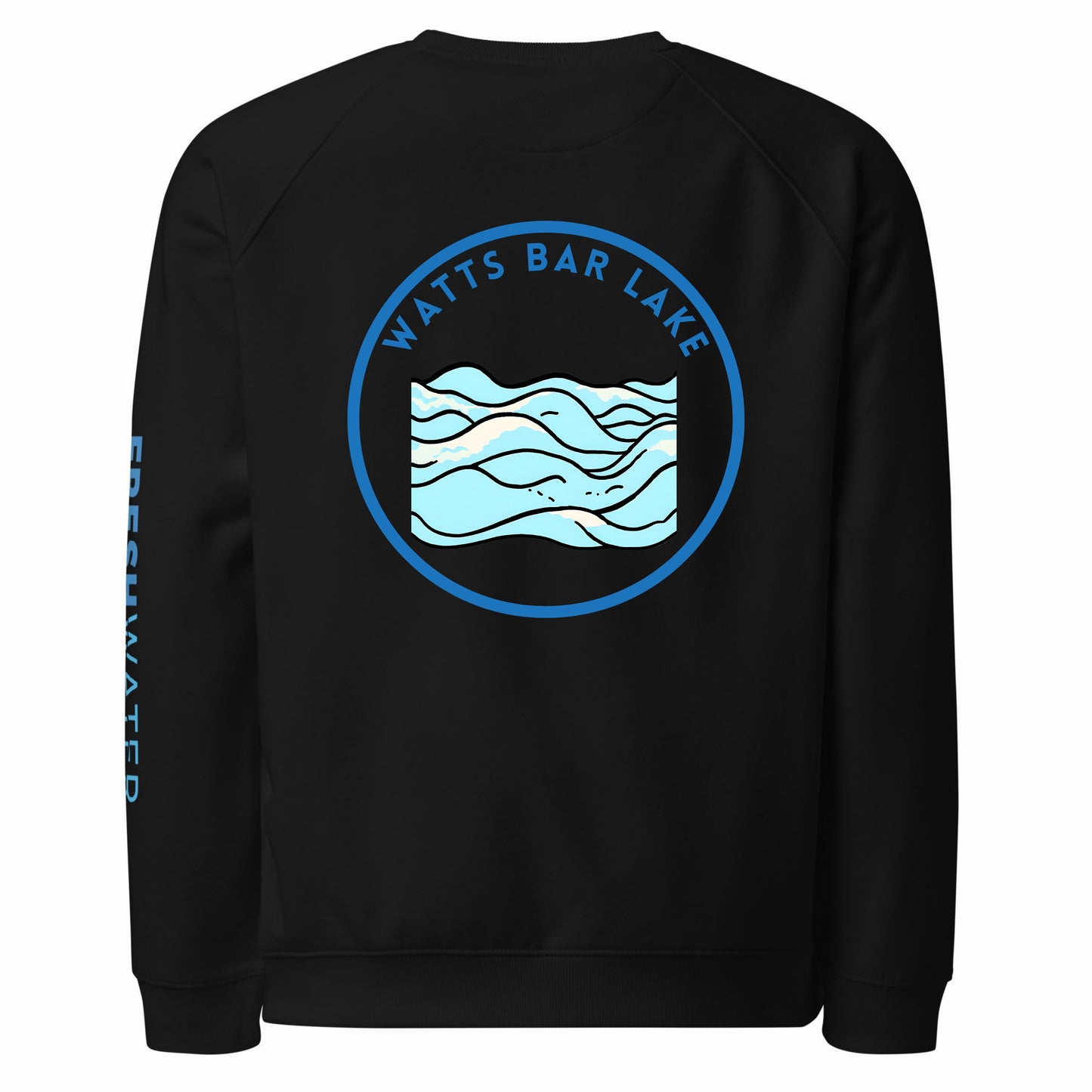 Watts Bar Lake organic raglan sweatshirt