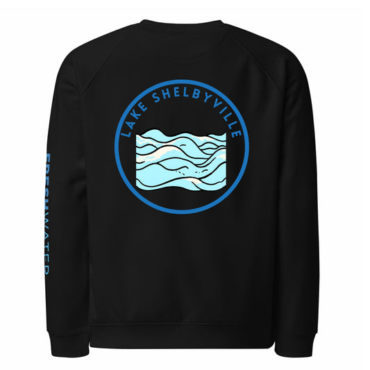 Lake Geneva Premium organic raglan sweatshirt