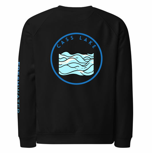 Cass Lake organic raglan sweatshirt