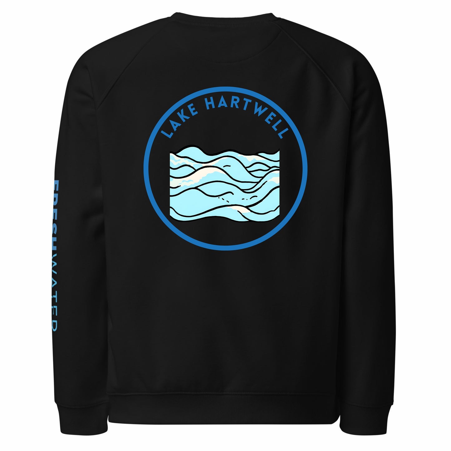 Lake Hartwell organic raglan sweatshirt