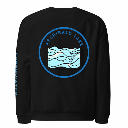 Archibald Lake organic raglan sweatshirt