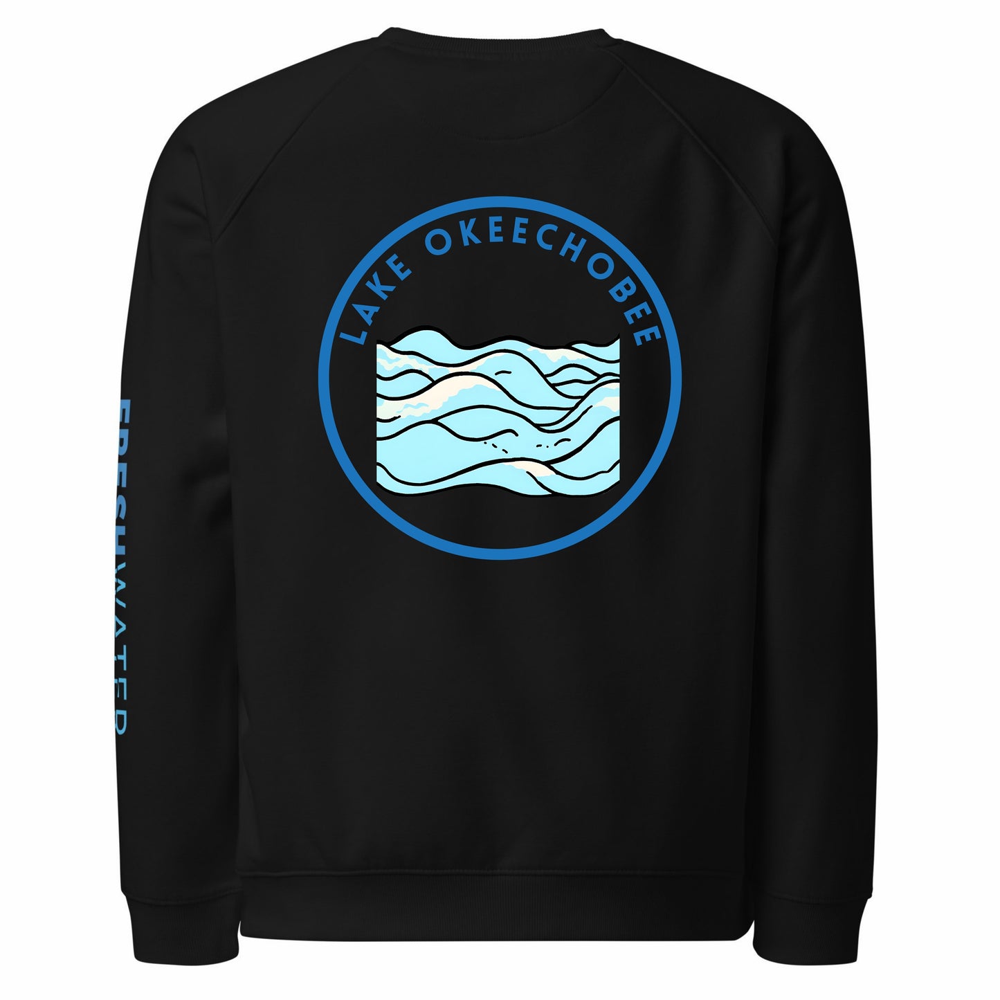 Lake Okeechobee Premium organic raglan sweatshirt