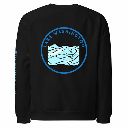 Lake Washington organic raglan sweatshirt