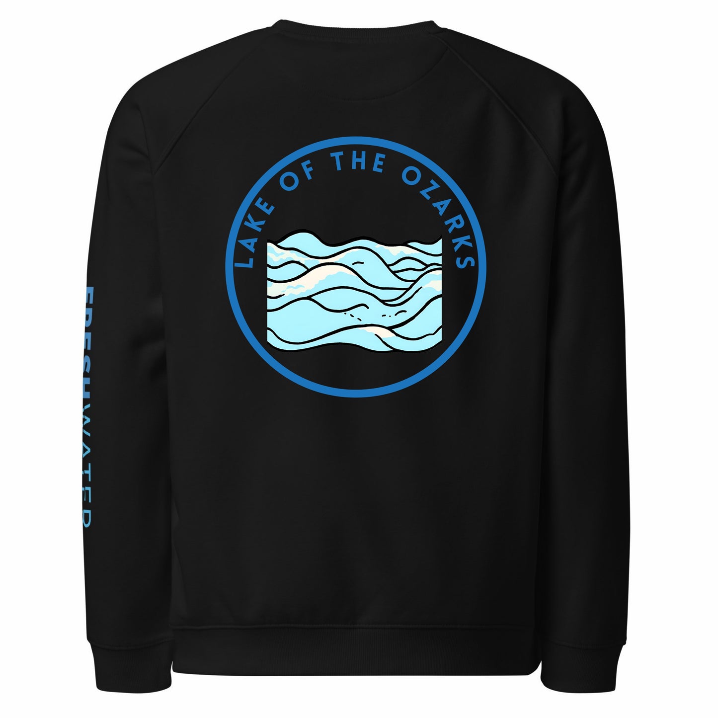 Lake of the Ozarks Premium organic raglan sweatshirt