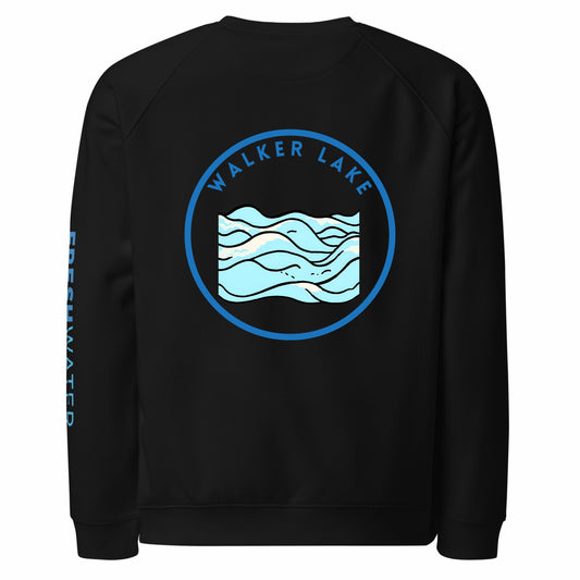 Walker Lake organic raglan sweatshirt