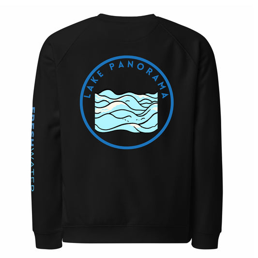 Lake Panorama Premium organic raglan sweatshirt