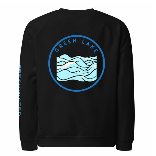 Green Lake Premium organic raglan sweatshirt