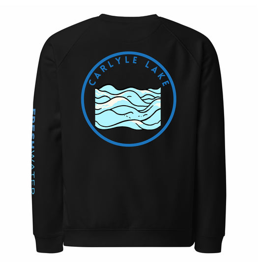 Carlyle Lake organic raglan sweatshirt