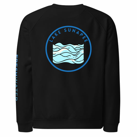 Lake Sunapee organic raglan sweatshirt