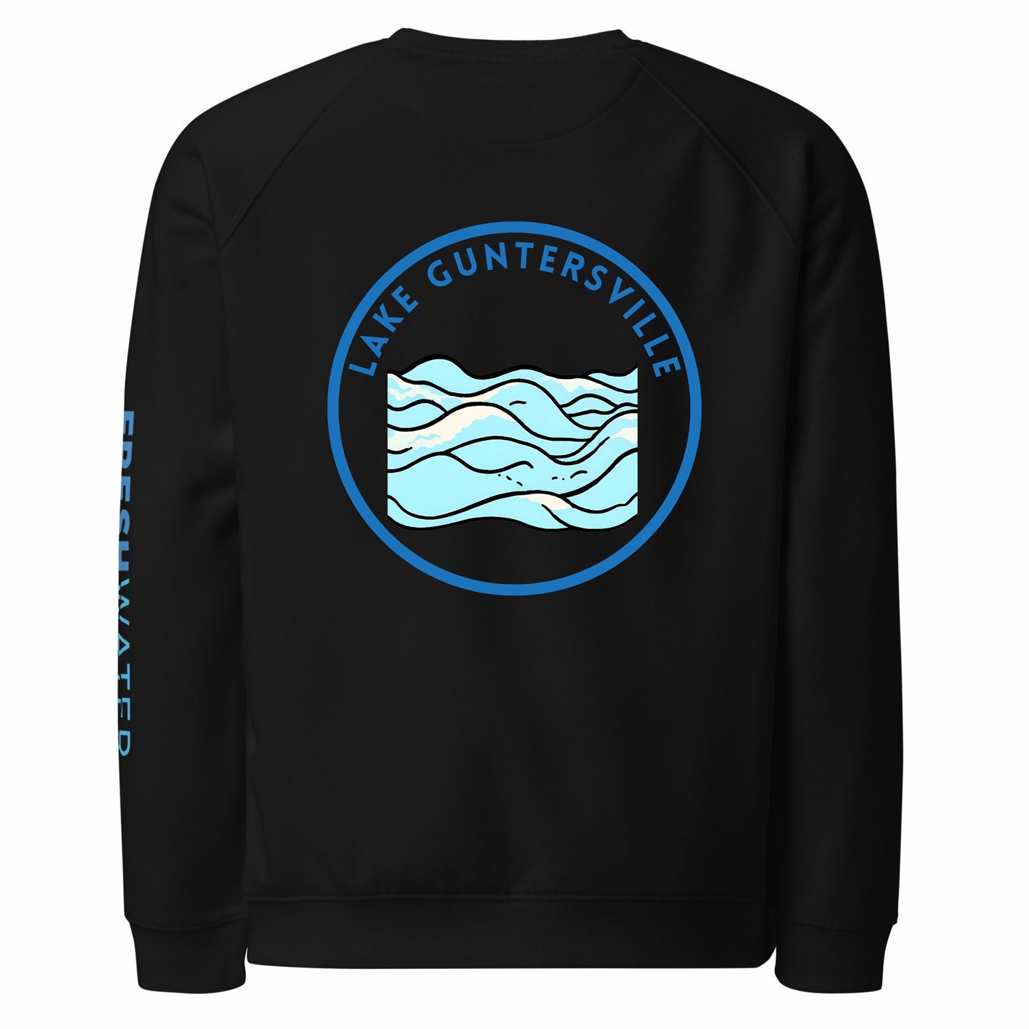 Lake Guntersville organic raglan sweatshirt